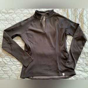 The North Face black 3/4 zip